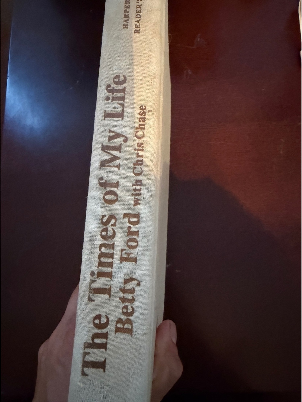 The Times of My Life by Betty Ford with Chris Chase Hardcover Book
